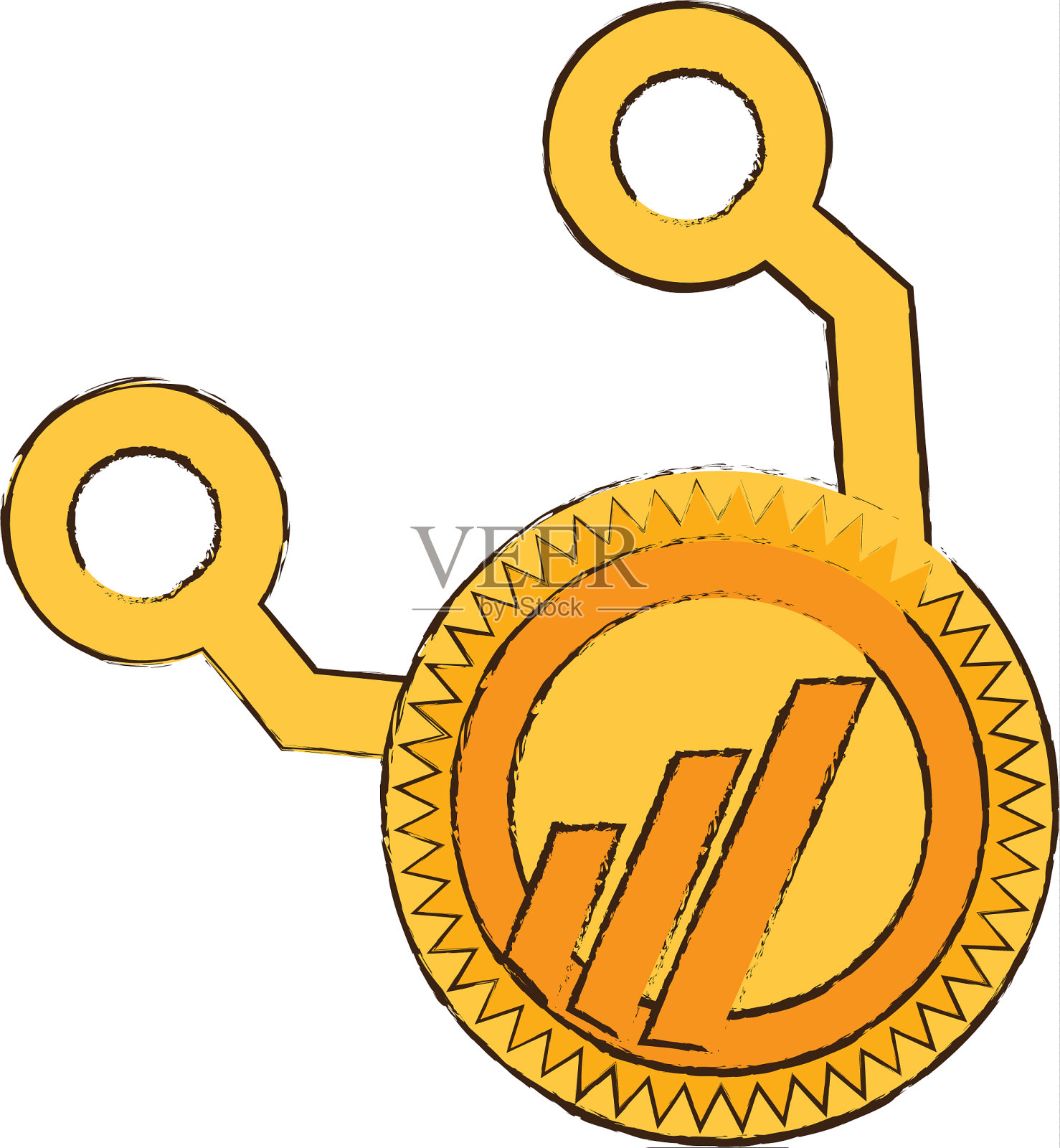 绘制世界币网站图标插画图片素材