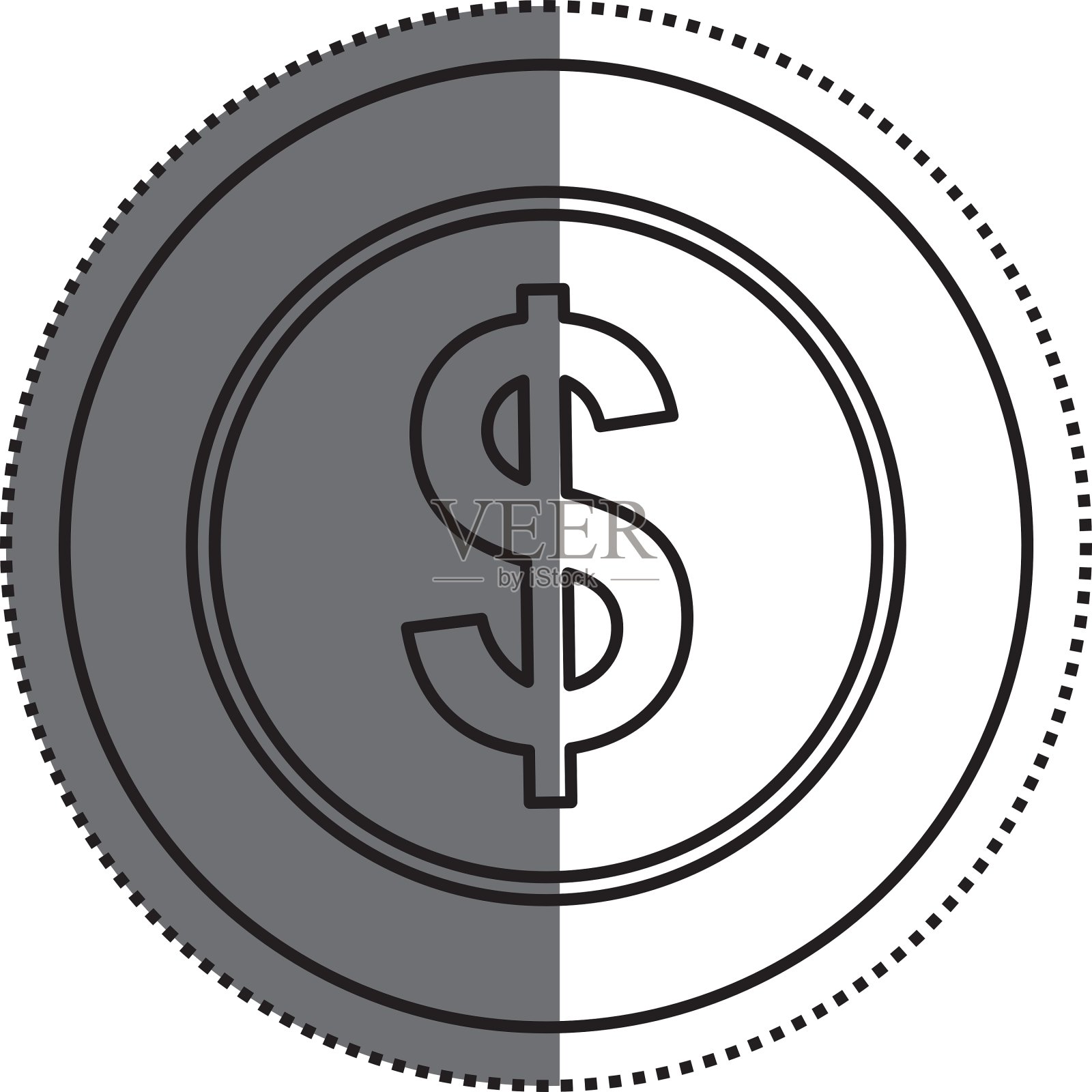 暴富孤立插画图片素材