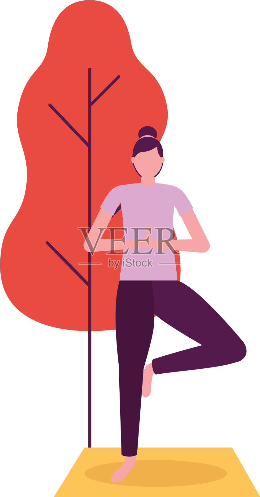 人们瑜伽活动设计元素图片