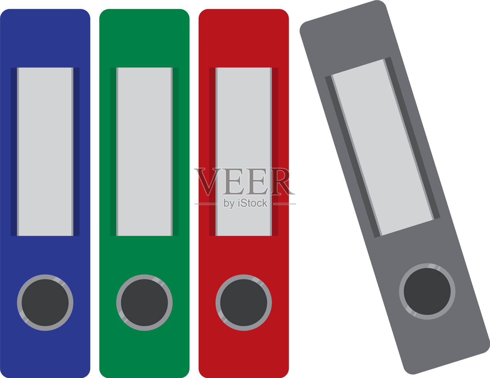 办公文件夹上的白色背景的图形和设计元素图片