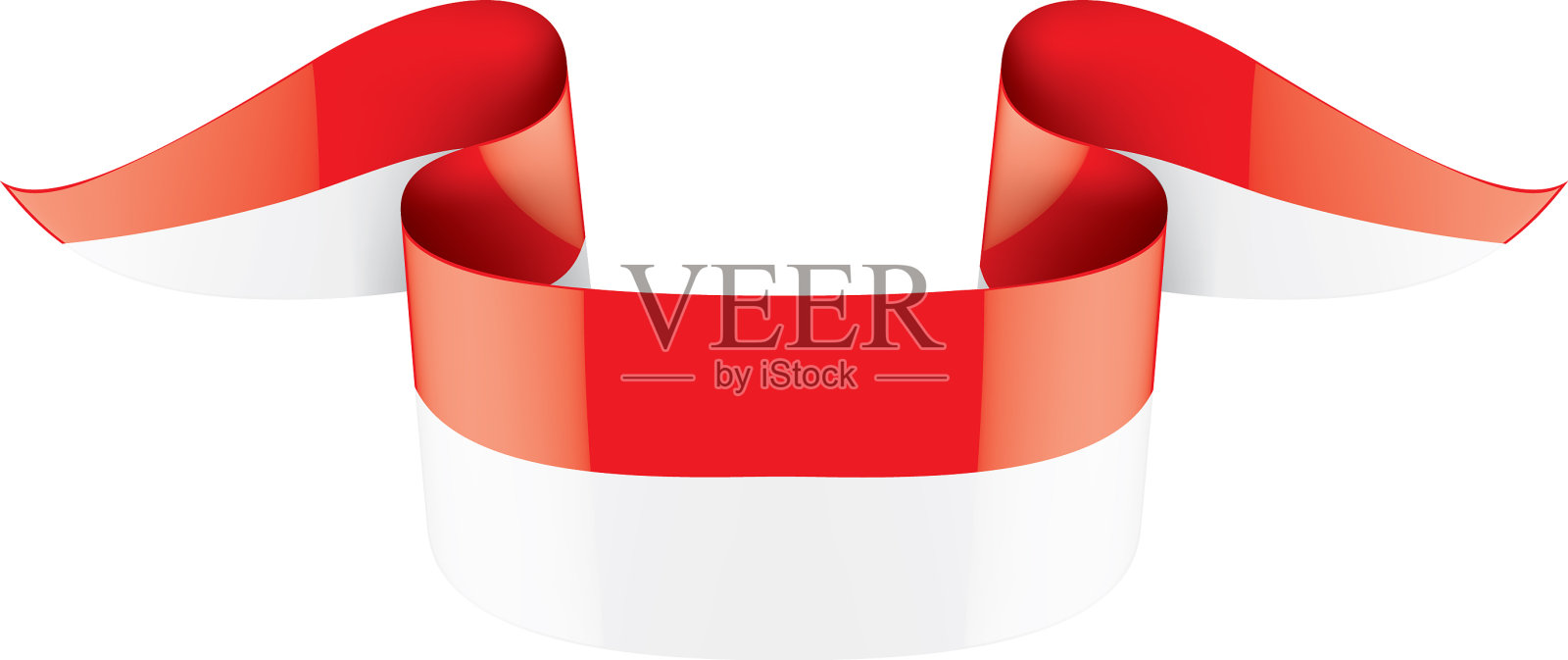 印度尼西亚国旗上有白色设计元素图片