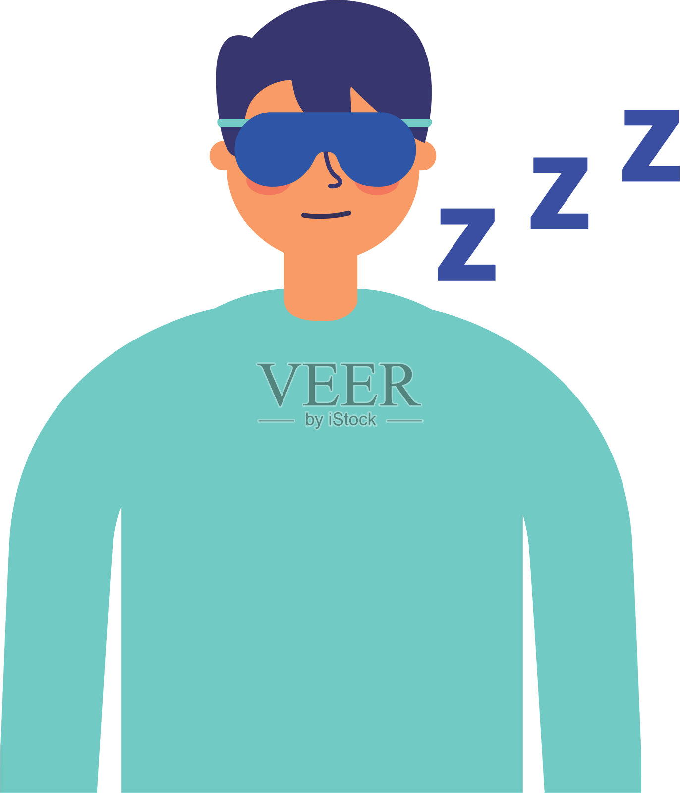 一个戴着白色背景面具的男人设计元素图片