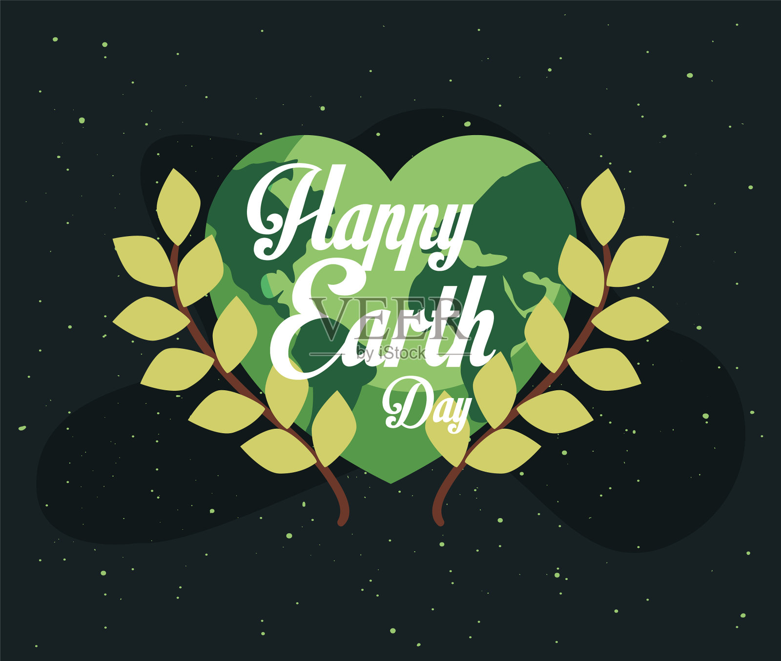 快乐的地球日插画图片素材