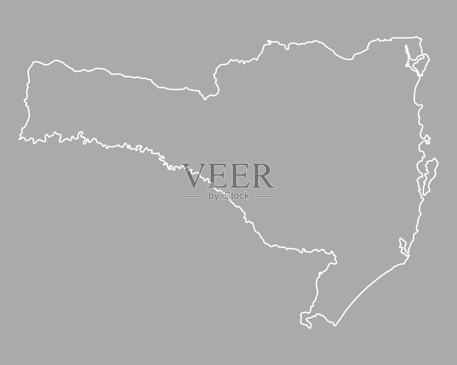 圣卡塔琳娜的地图插画图片素材