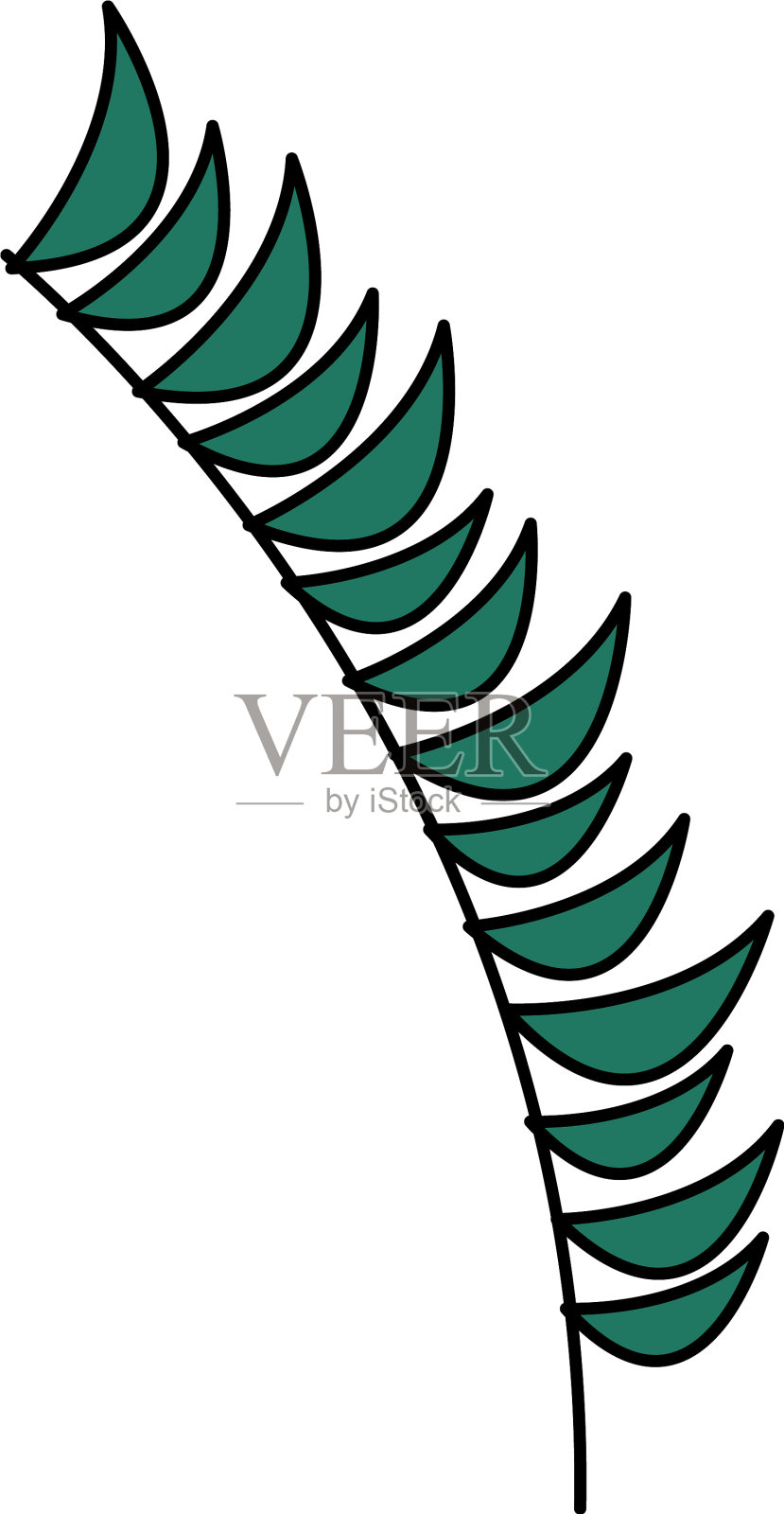 绿色的树枝叶子叶子设计元素图片