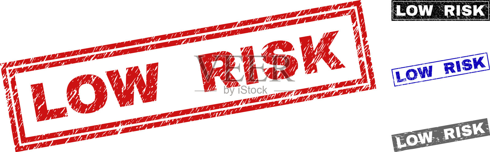 垃圾低风险划伤矩形水印插画图片素材