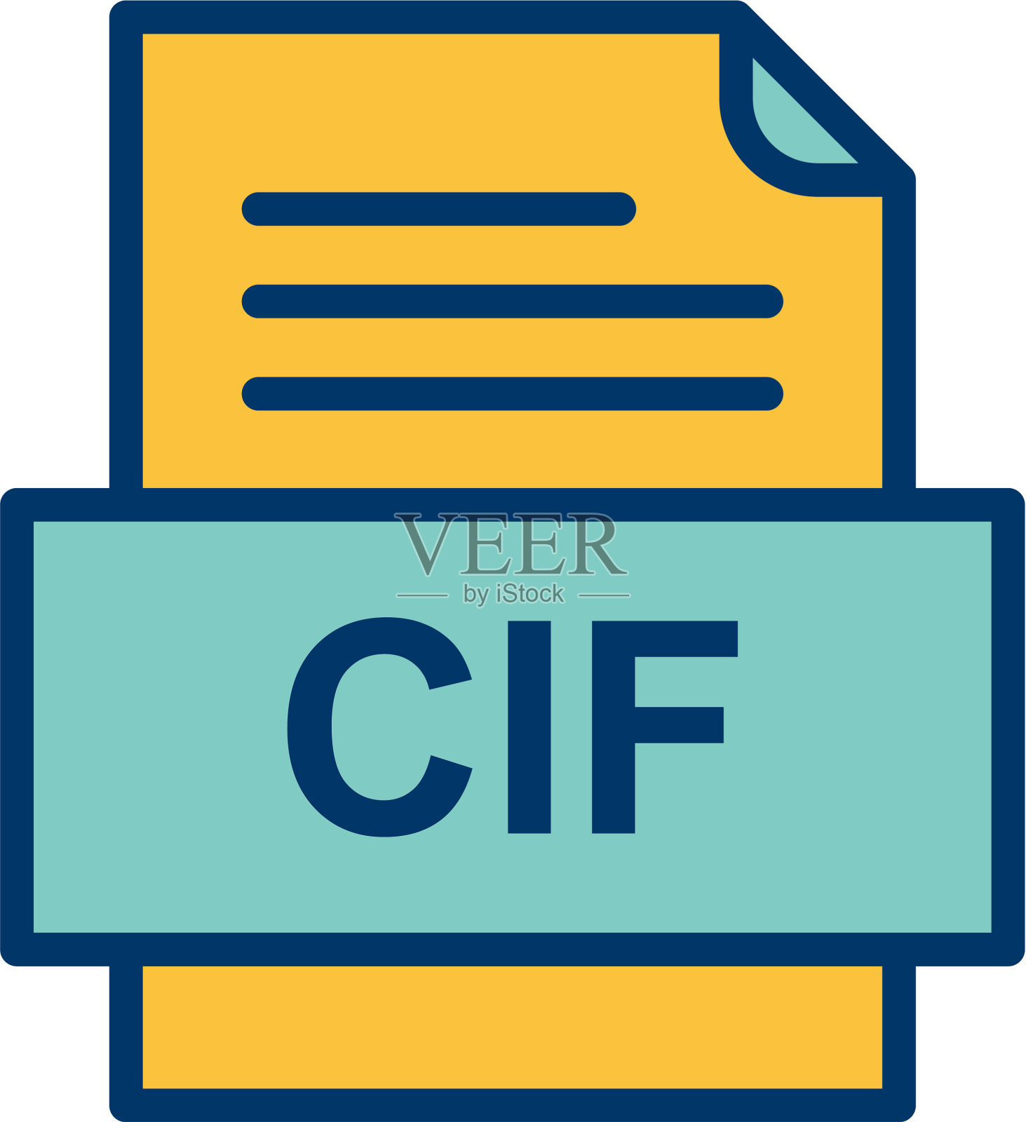 Cif文件文件图标图标素材