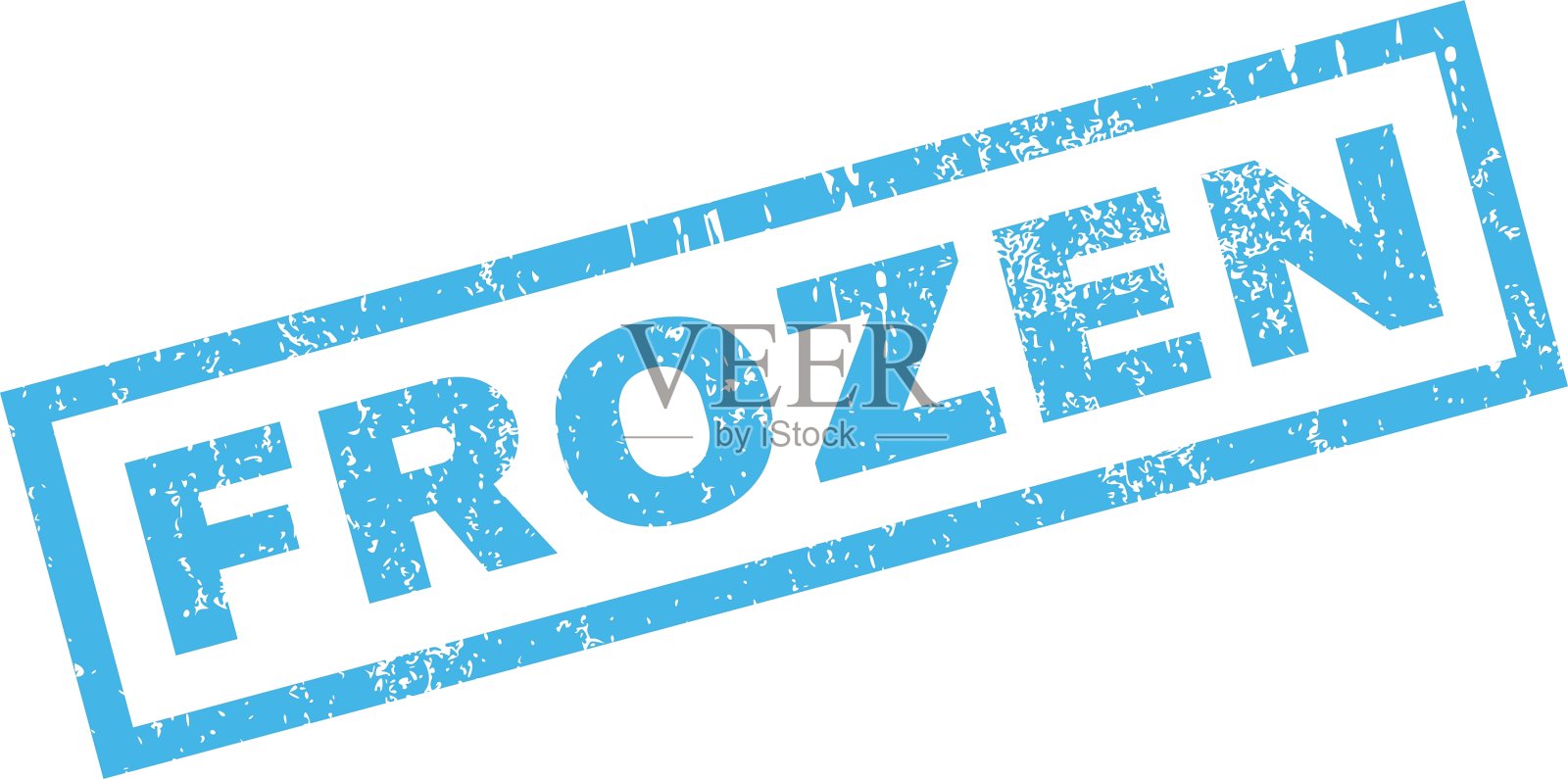 冰冻的橡皮图章插画图片素材