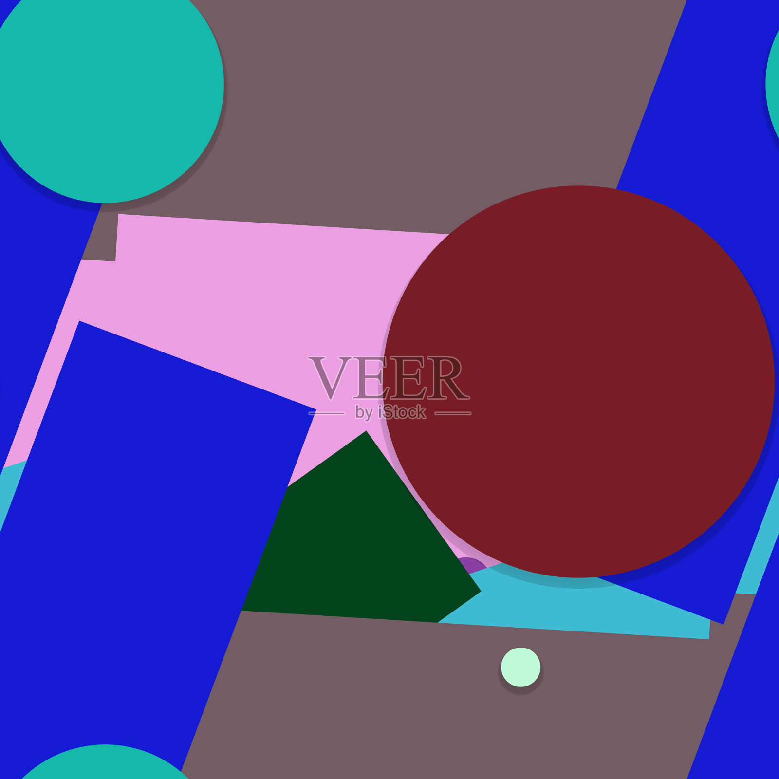 平面材质设计——无缝创意潮流插画图片素材