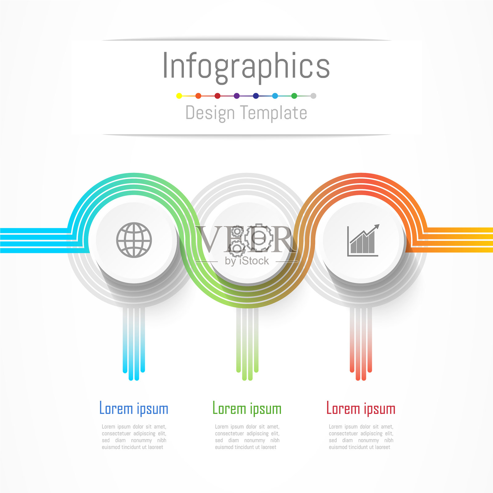 信息图表设计元素为您的业务设计模板素材