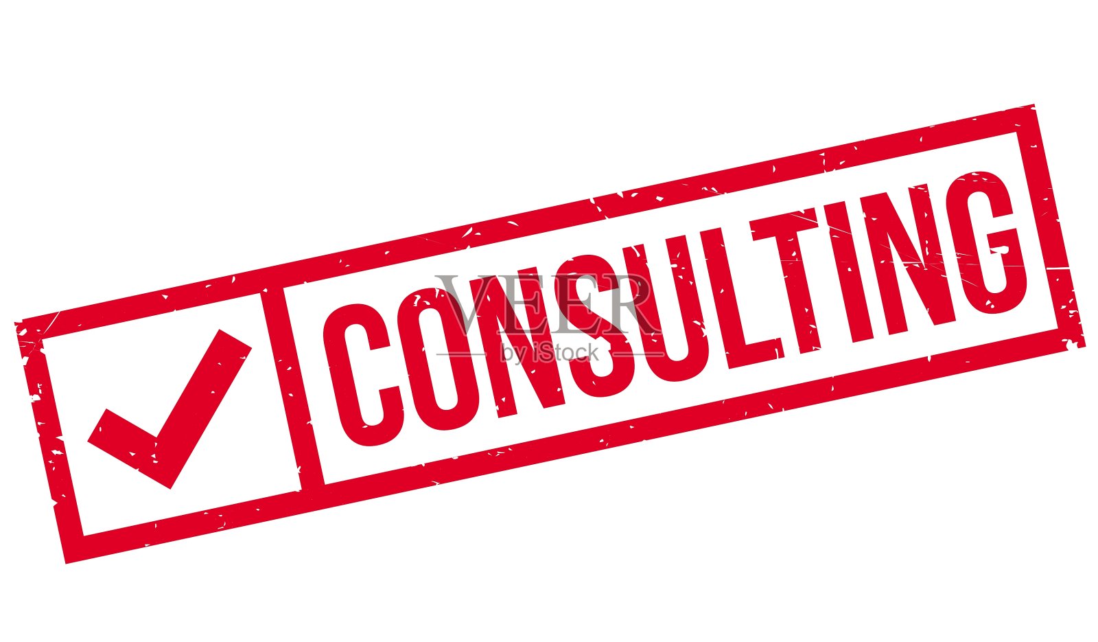 咨询橡皮图章插画图片素材