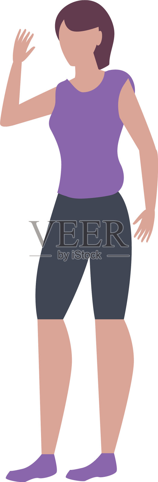 女装女性性格休闲设计元素图片