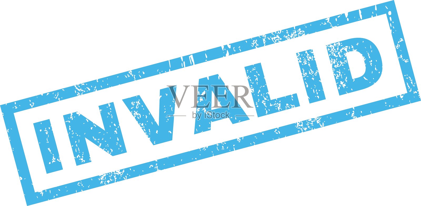 无效的橡皮图章插画图片素材