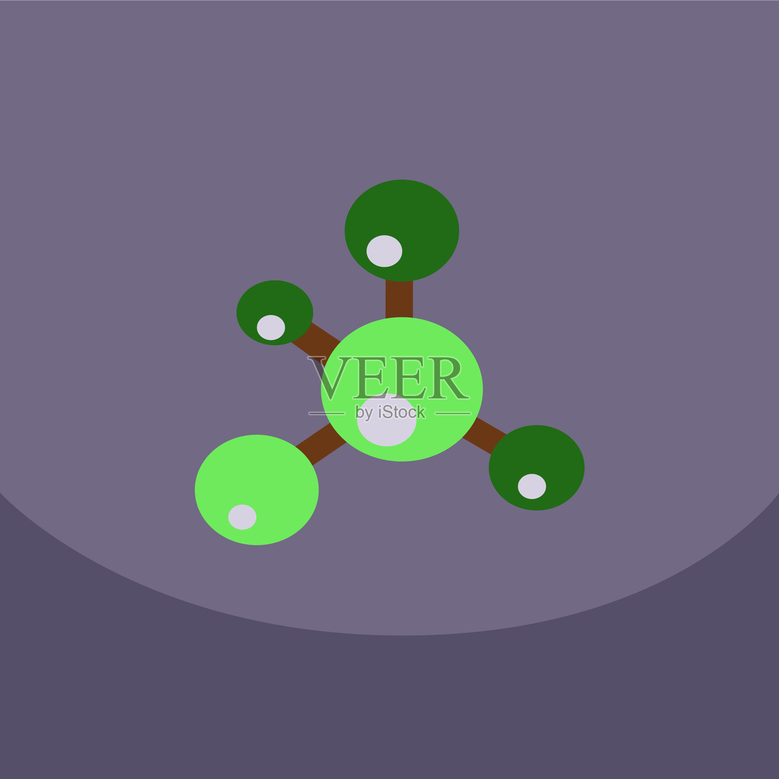 结构分子与通讯DNA的插画图片素材