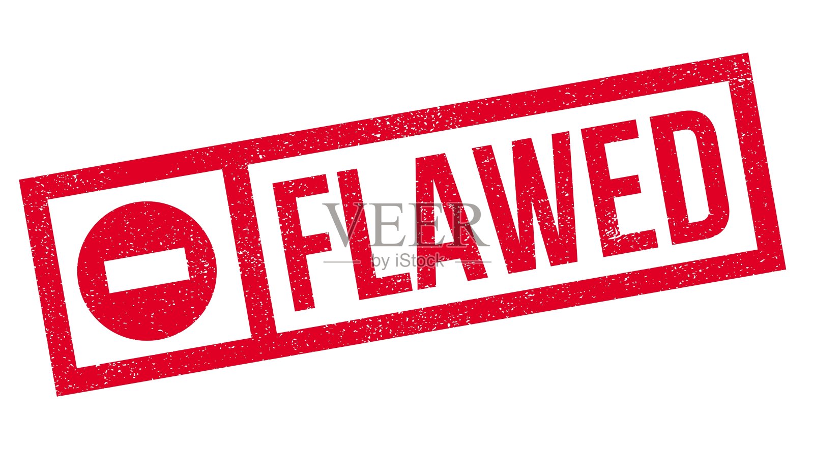 有缺陷的橡皮图章设计元素图片