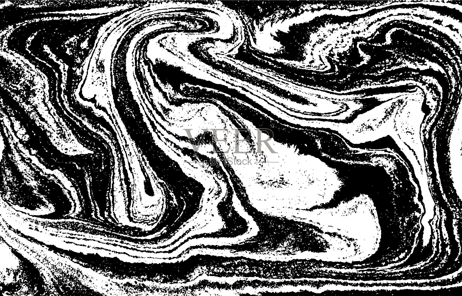 黑色和白色的抽象背景液体大理石插画图片素材