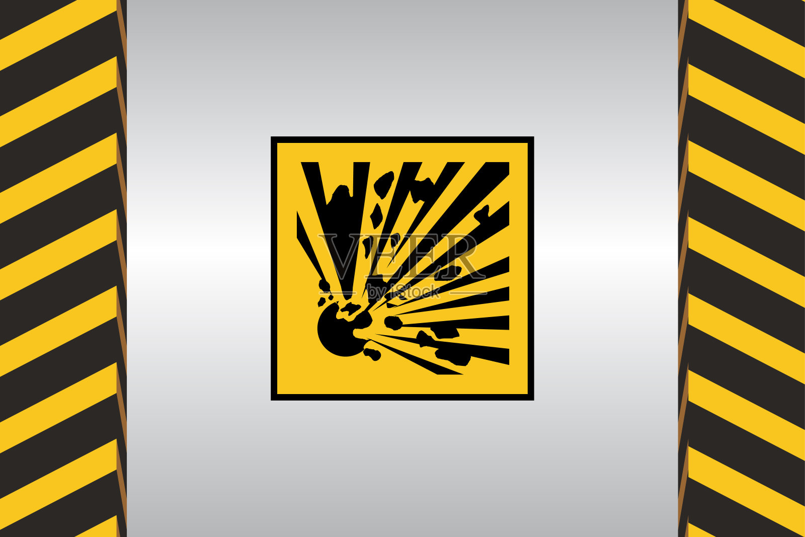 危险警告标志插画图片素材