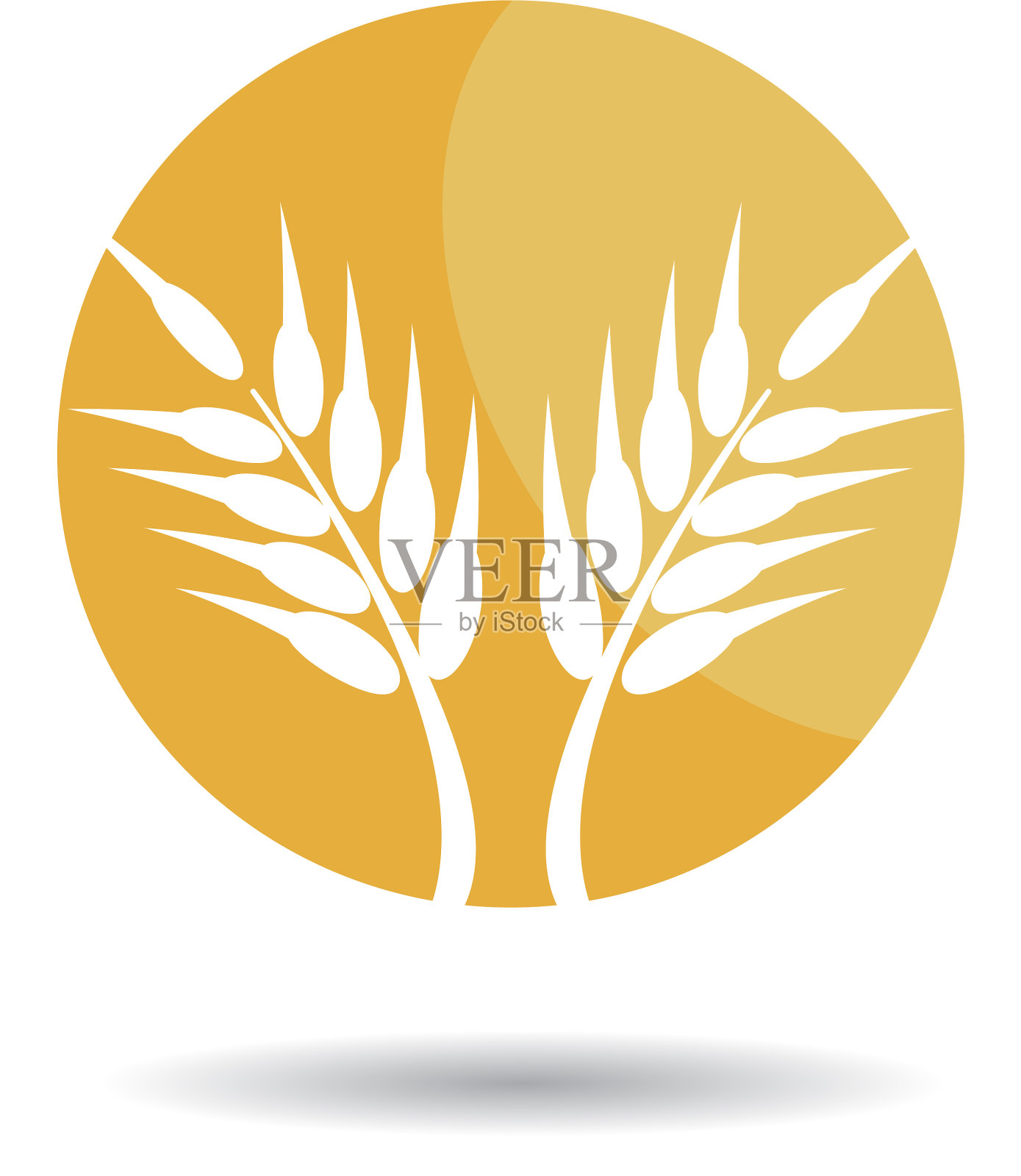 小麦图标设计元素图片