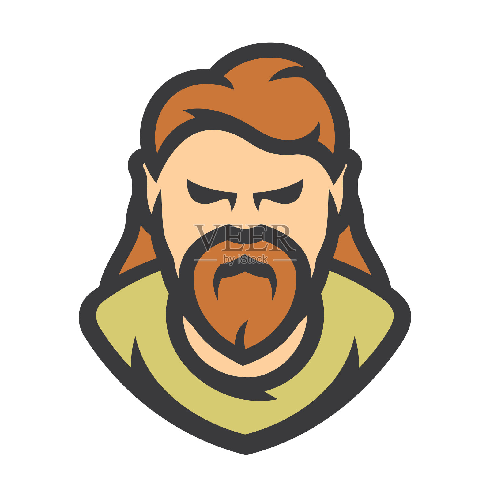 有胡子的男人卡通设计元素图片