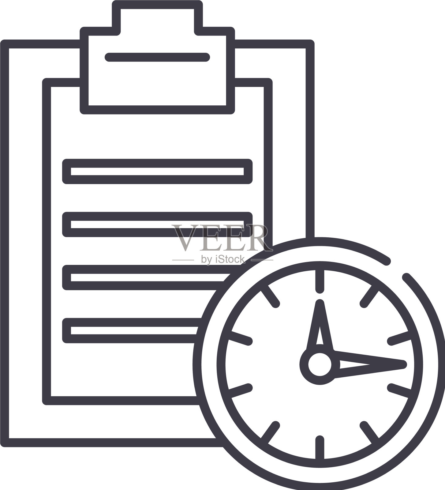 时间限制线图标概念时间限制设计元素图片