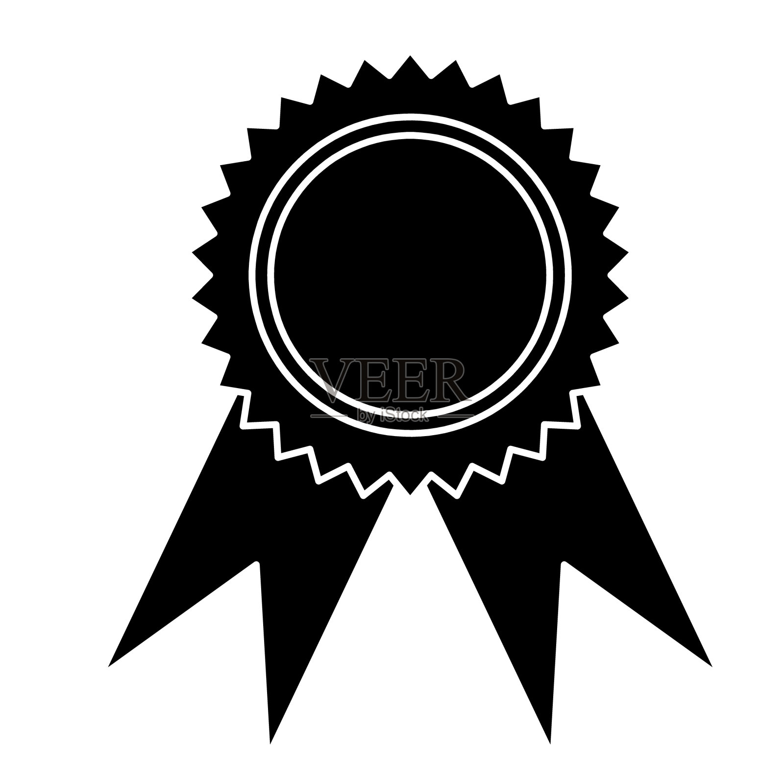 白色的缎带和标签插画图片素材