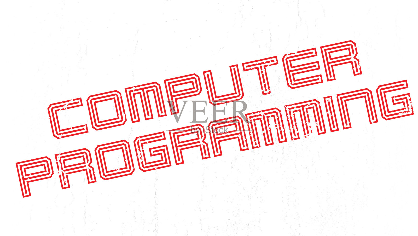 计算机编程橡皮图章设计元素图片