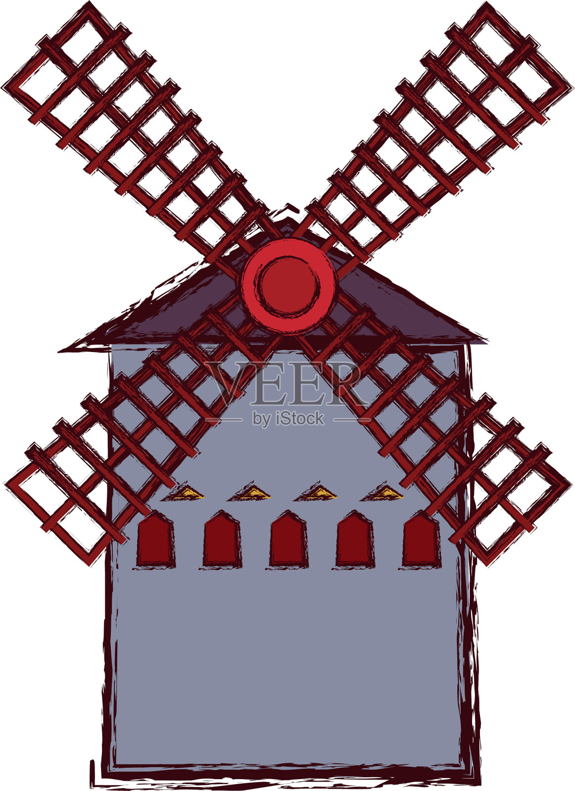 磨陵建筑古色古香的建筑结构设计元素图片