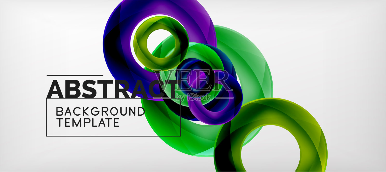 环抽象背景插画图片素材