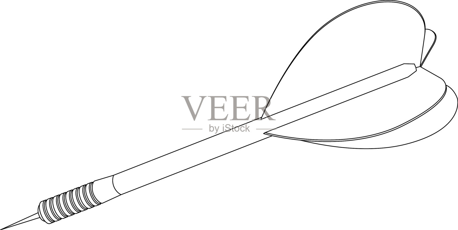 飞镖轮廓图标设计元素图片