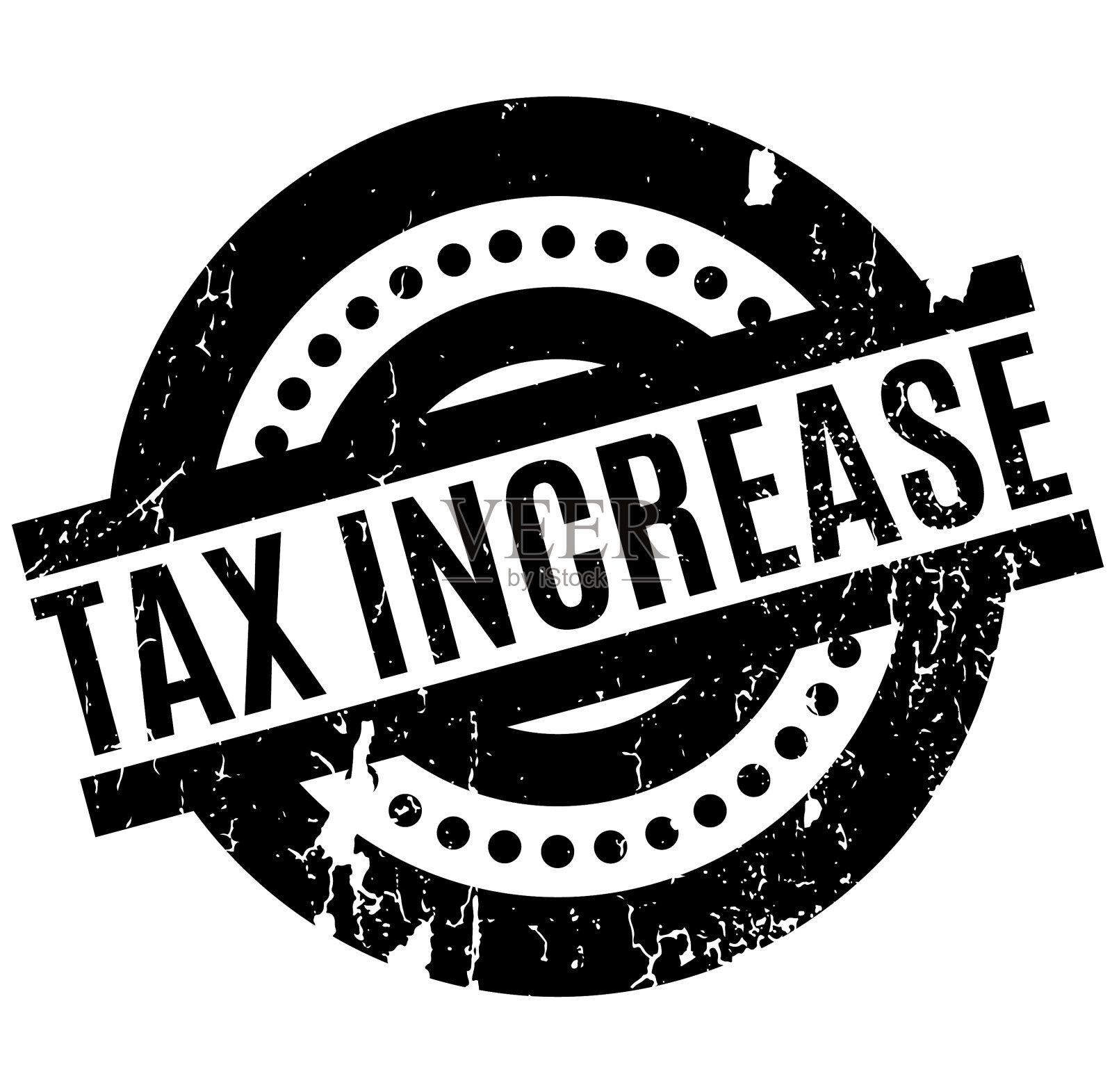 增税橡皮图章设计元素图片