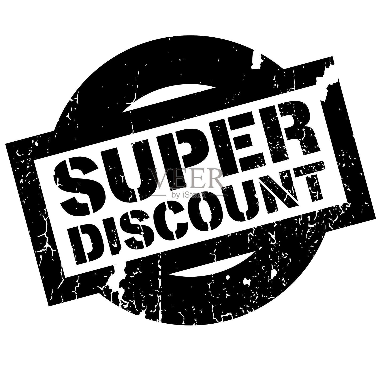 超级折扣橡皮图章设计元素图片