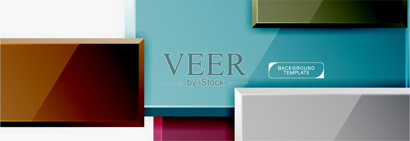 最小的方形横幅抽象背景插画图片素材