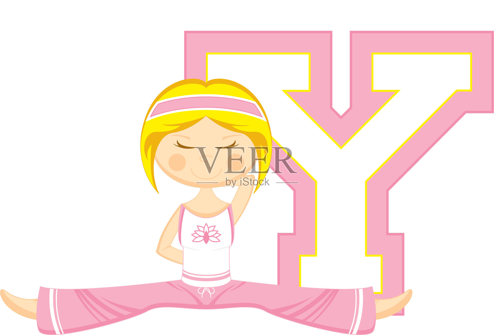 Y是瑜伽设计元素图片