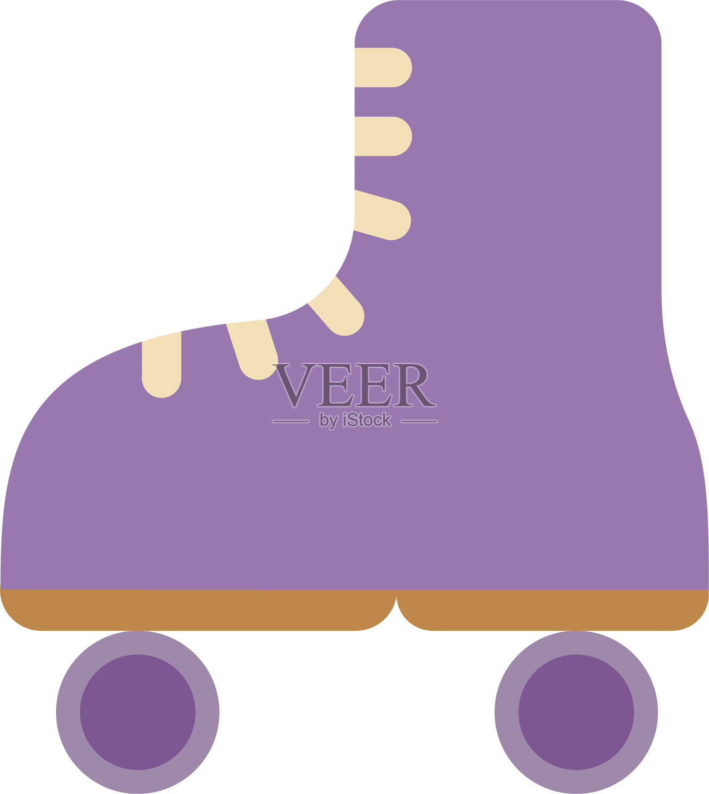 滚轴平在白色上设计元素图片