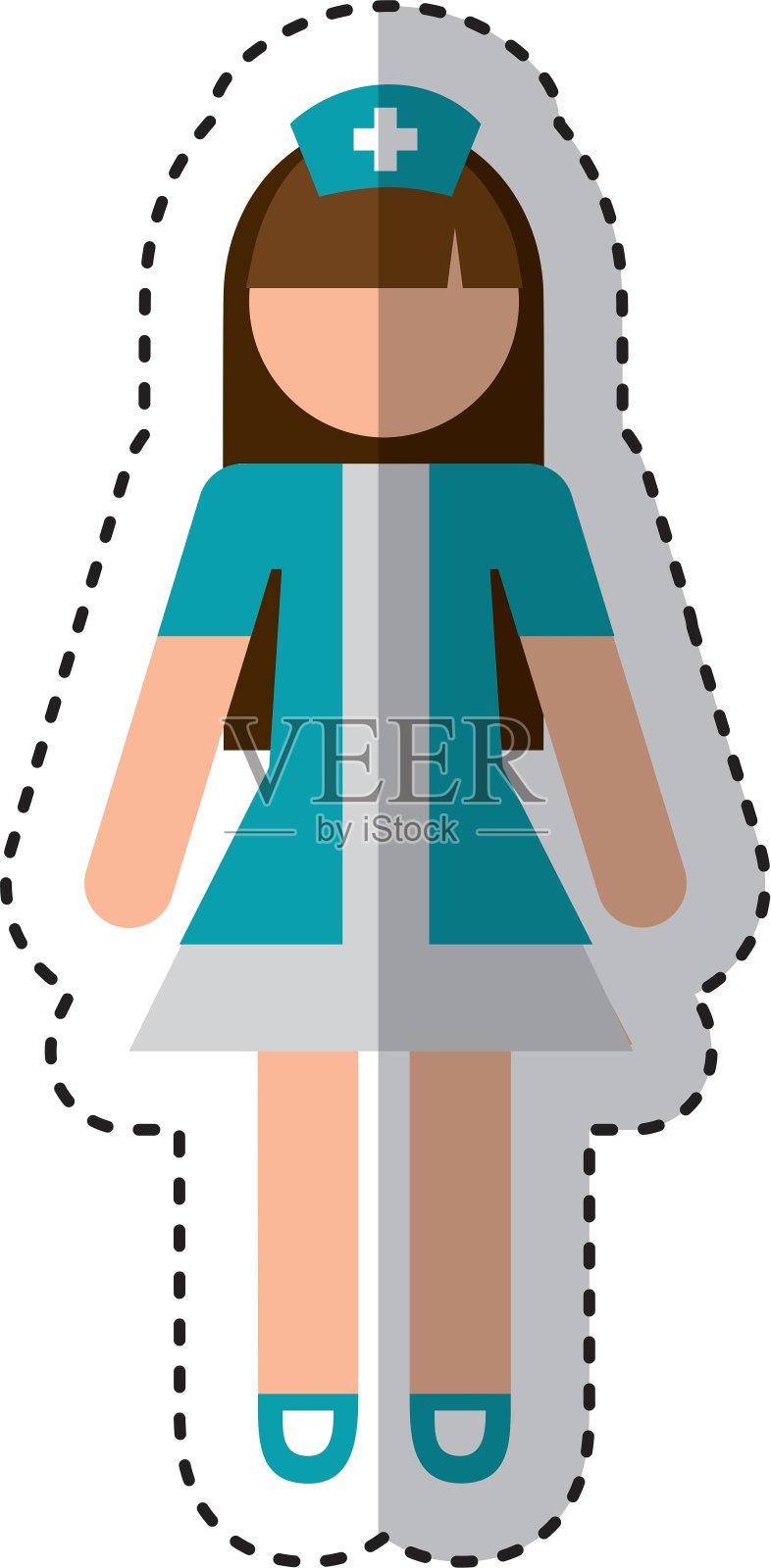 护士角色图标设计元素图片