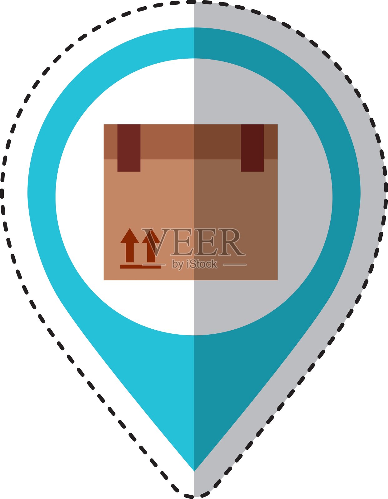 纸箱包装图标插画图片素材