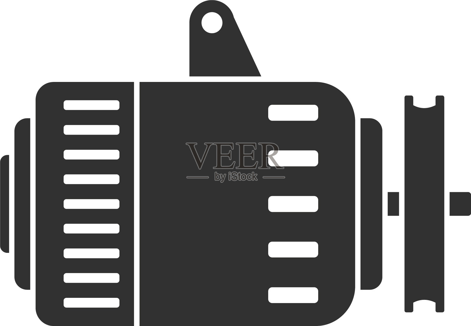 汽车交流发电机图标风格简单图标素材