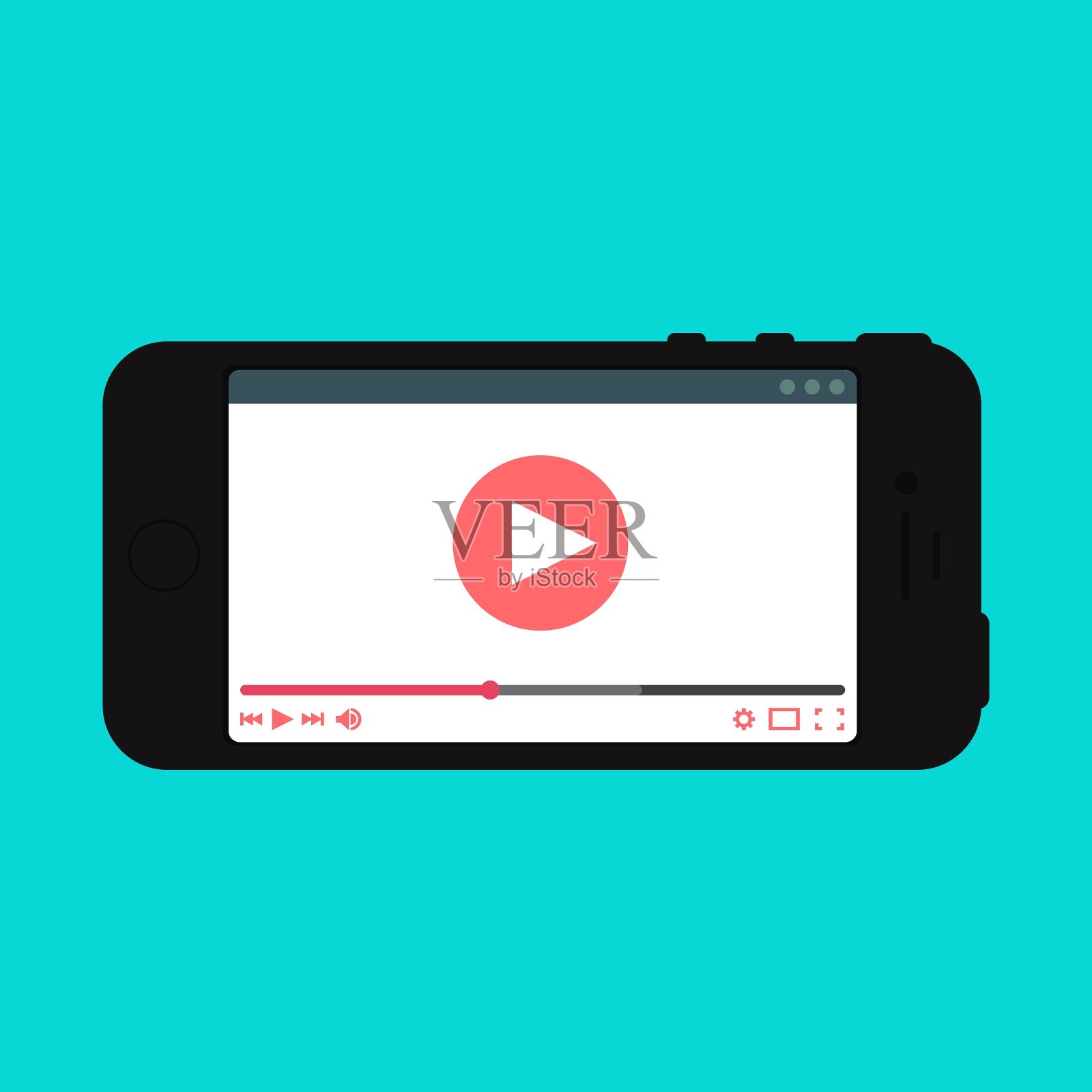 智能手机视频表单的Web模板设计模板素材