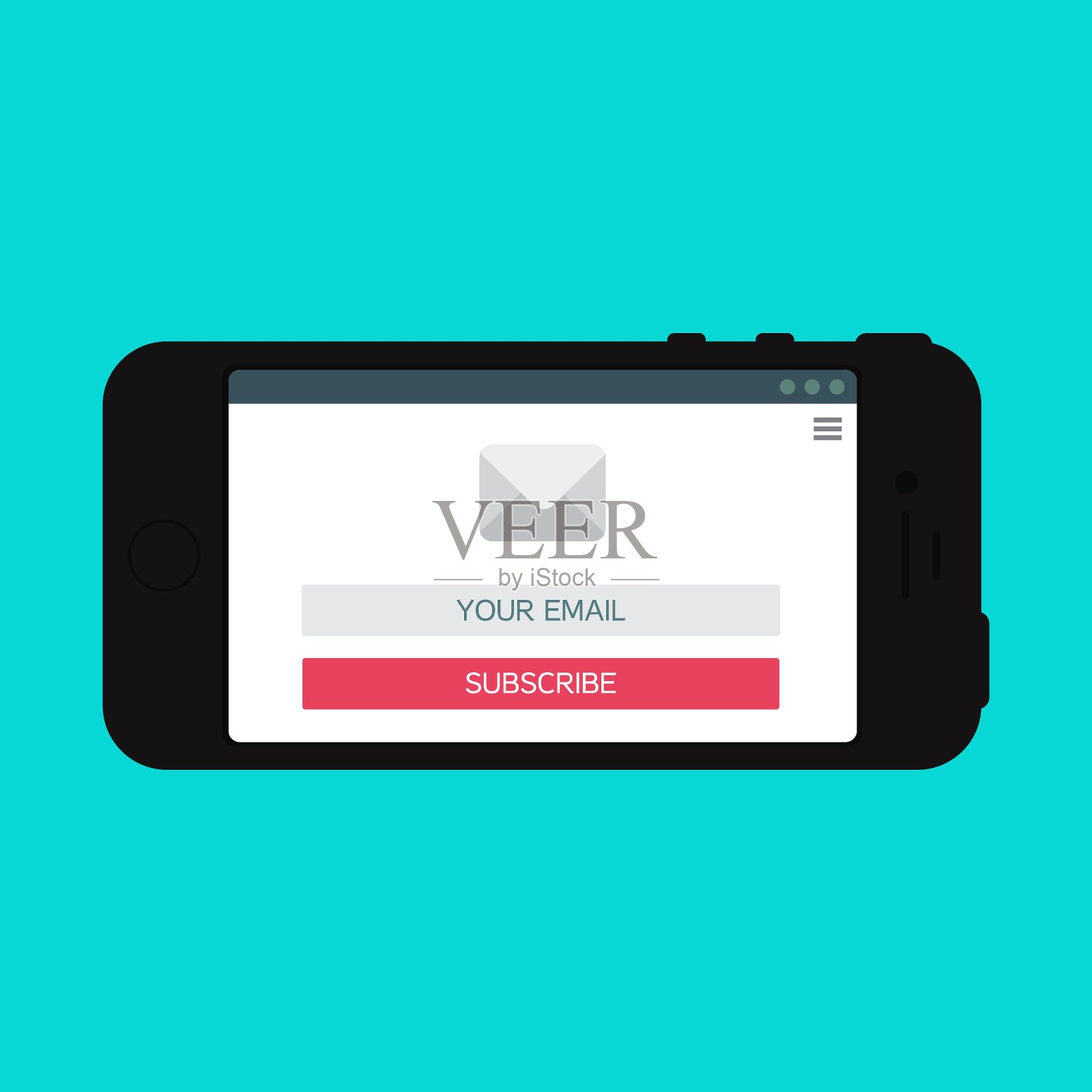 智能手机电子邮件表格的Web模板设计模板素材