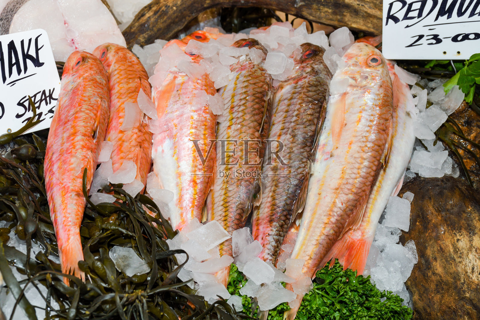 市场里的新鲜海鲜照片摄影图片