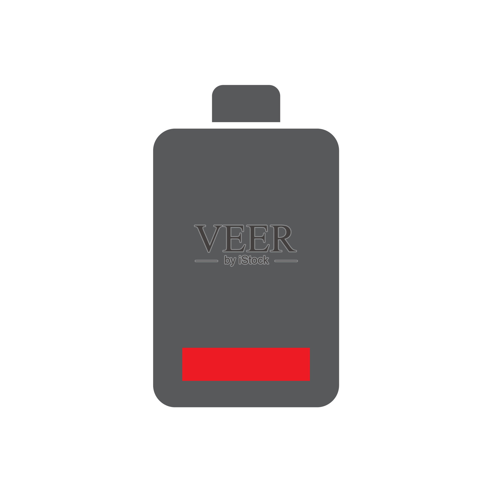 电池图标在白色背景图形和图标素材