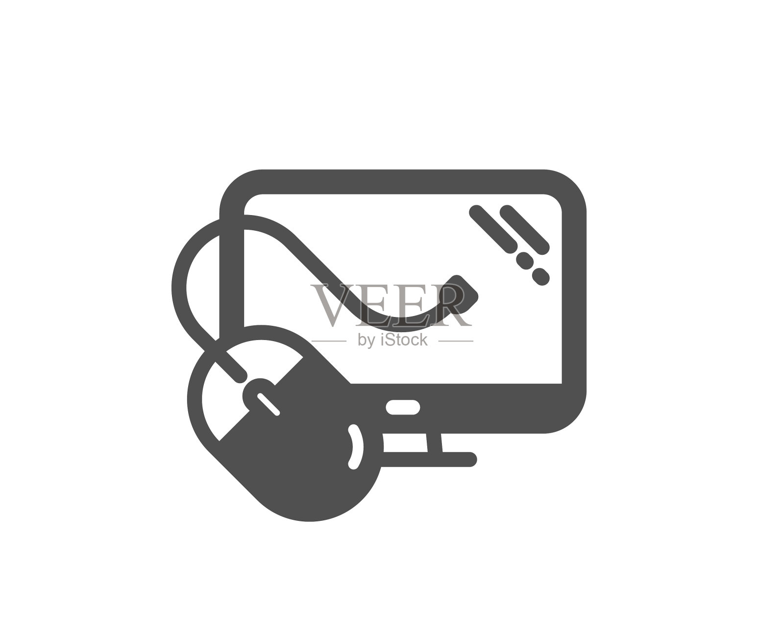 电脑图标电脑鼠标组件标志监视器图标素材