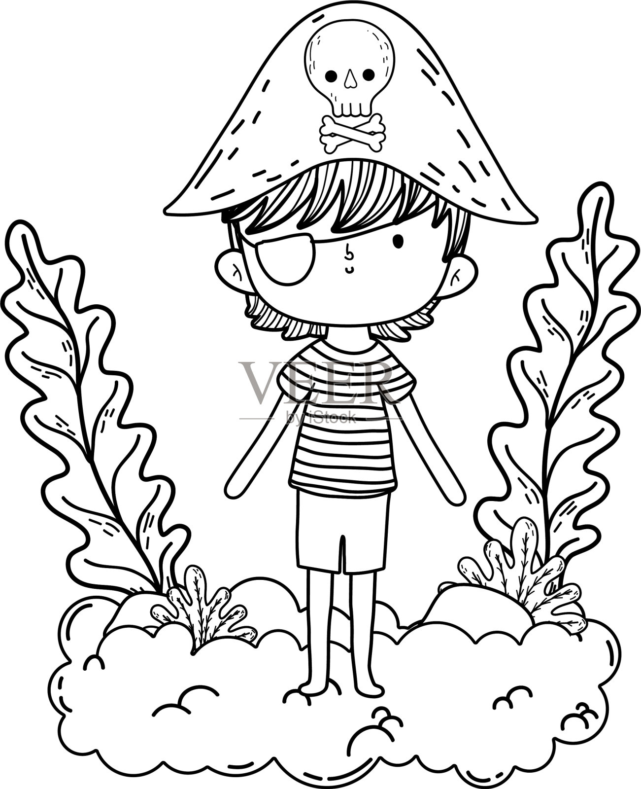 童话里的小海盗设计元素图片