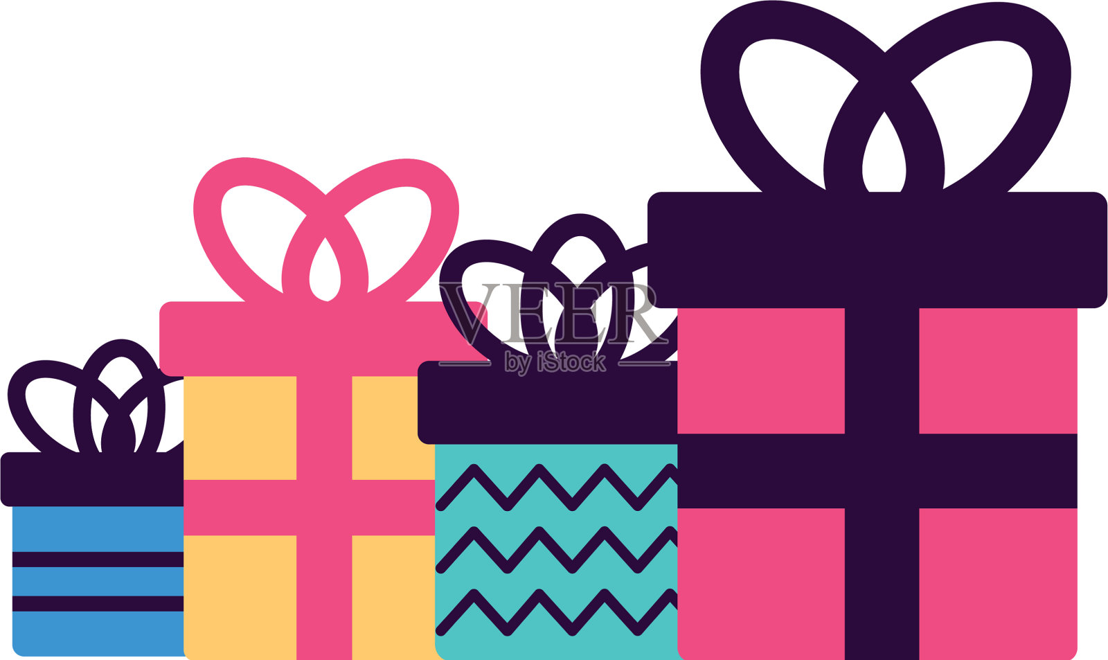 圣诞快乐卡设计元素图片