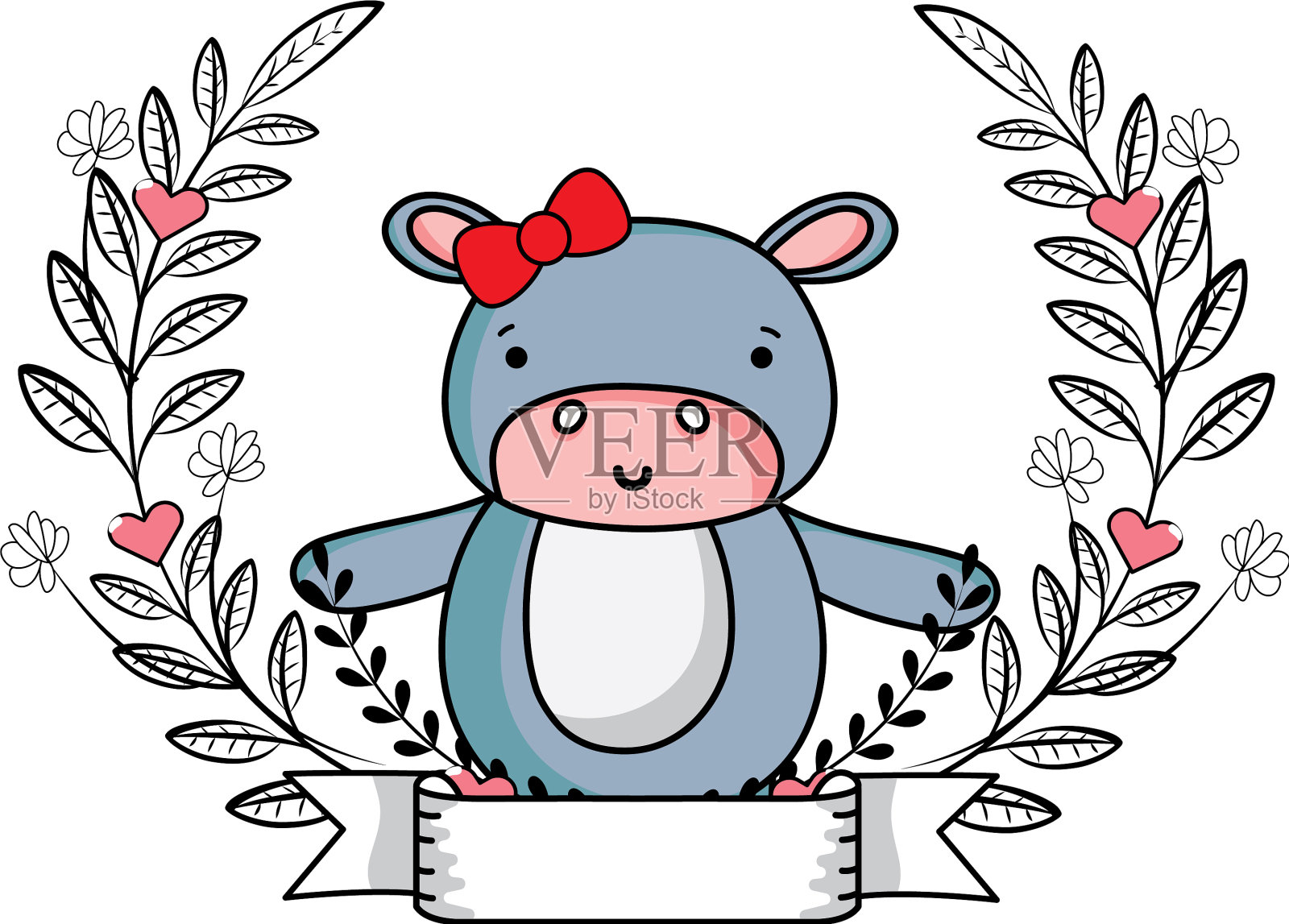 爱情和动物卡通设计元素图片