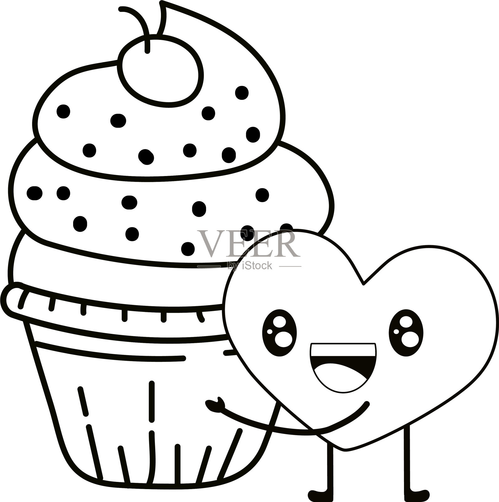 烘焙蛋糕的卡通设计元素图片