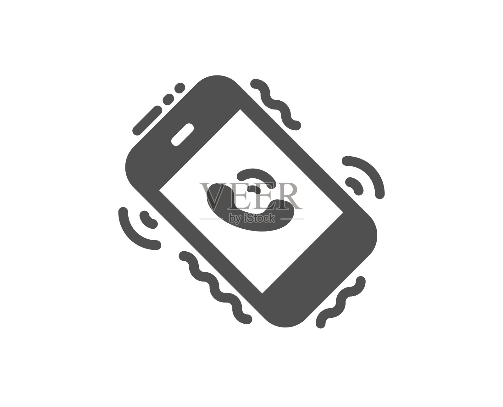 呼叫中心服务图标电话支持标志设计元素图片