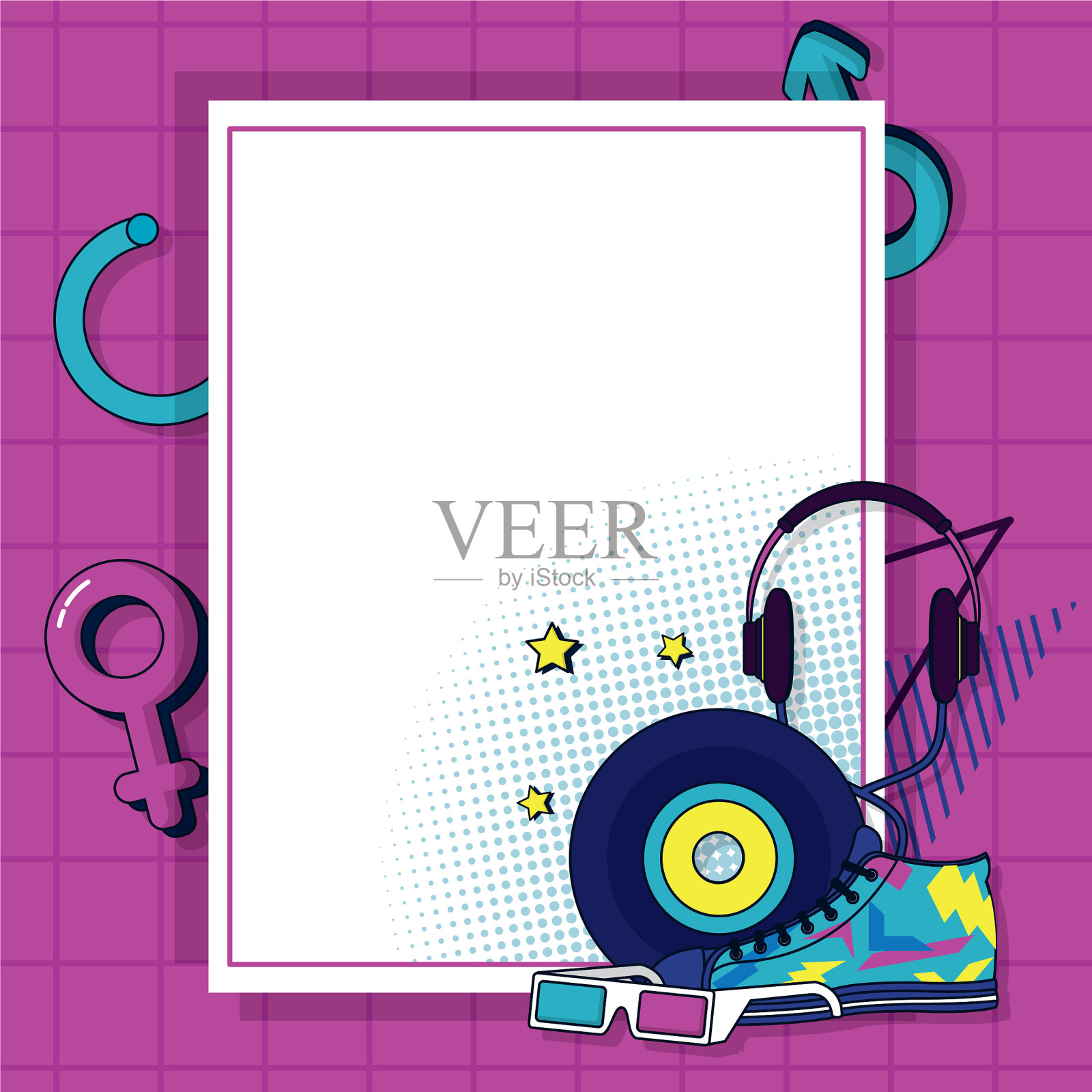 波普艺术的漫画设计模板素材