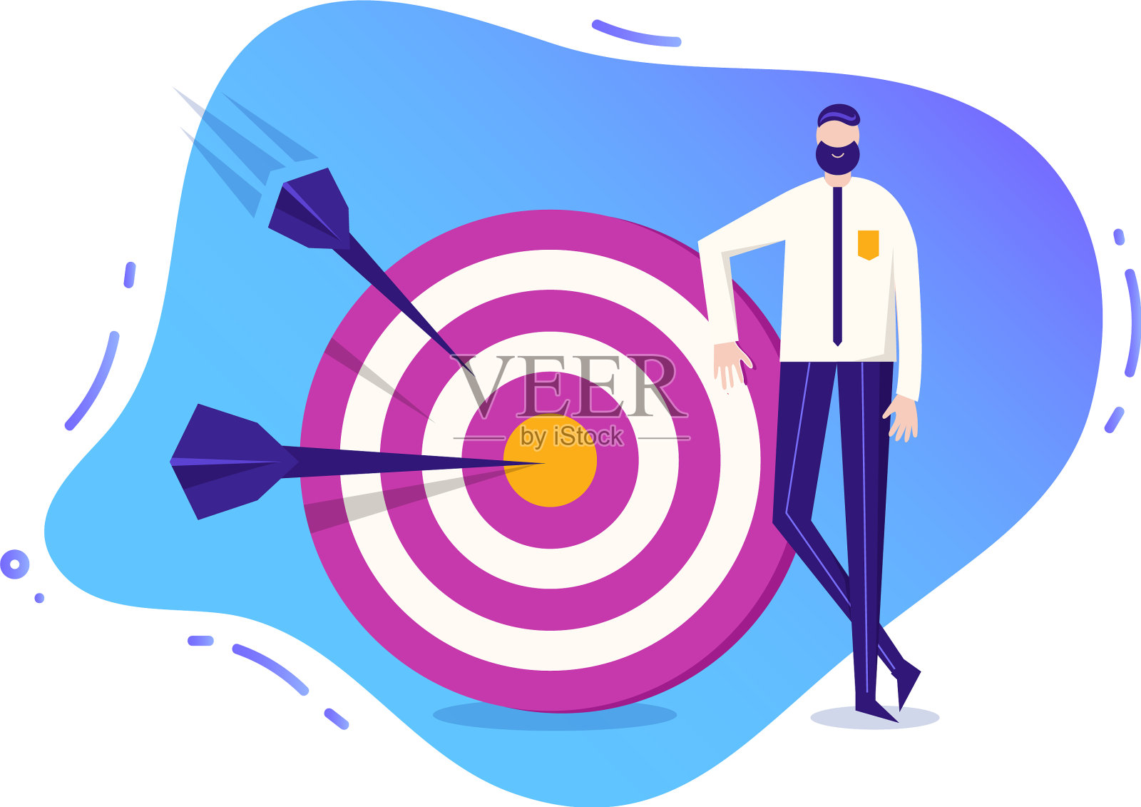 业务程式化的字符设计元素图片