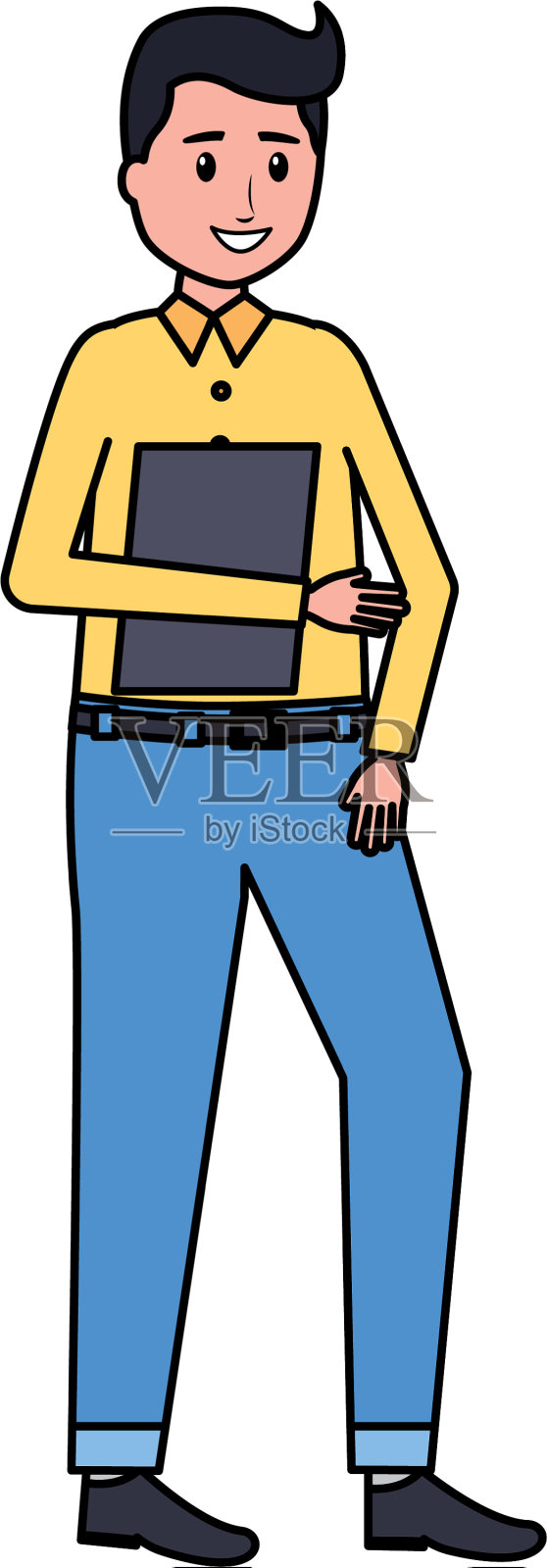 人性格的员工设计元素图片